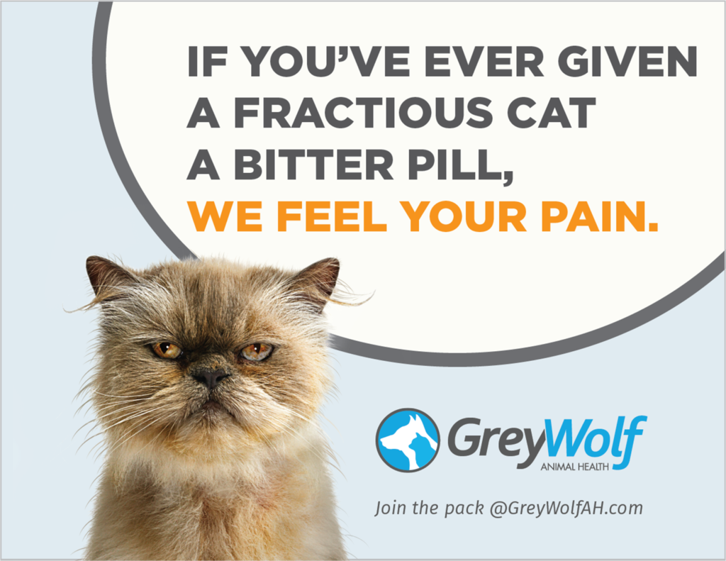GreyWolf Veterinary products Ad Mackie Biernacki